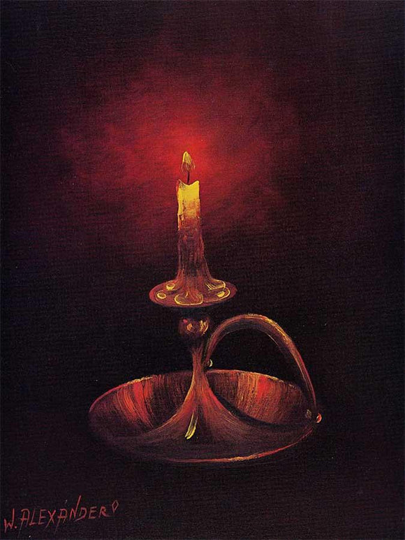 Candle on Black (Portrait)